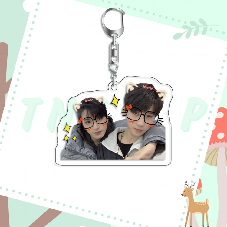 TNT acrylic pendant bag charm keychain price for 5 pcs