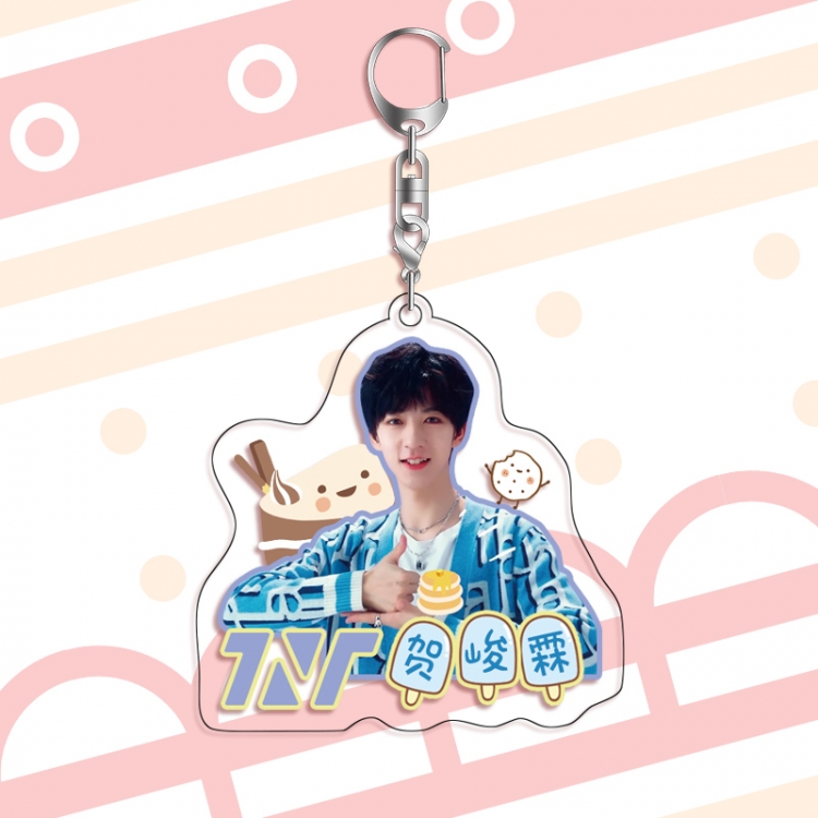 TNT acrylic pendant bag charm keychain price for 5 pcs