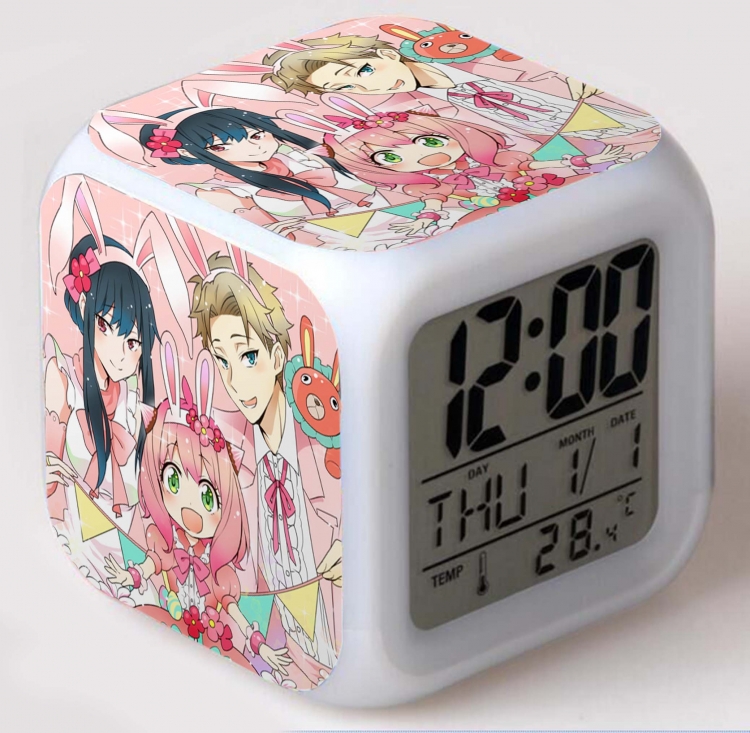 SPY×FAMILY Colorful mood color changing boxed alarm clock