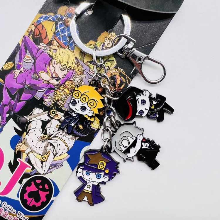 JoJos Bizarre Adventure Anime Cartoon 4 Pendant Keychain Bag Pendant  746