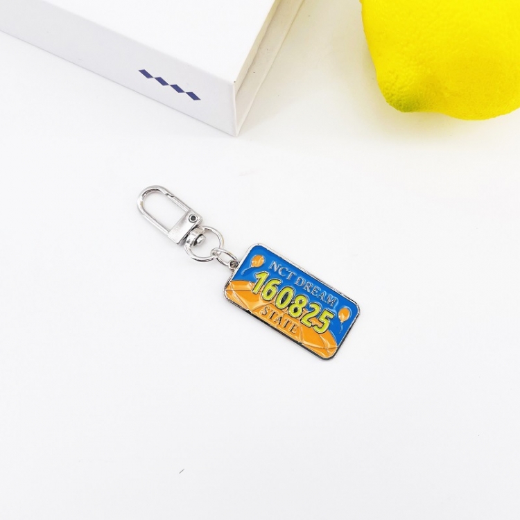 NCT  Metal pendant tag keychain jewelry 8.5X2.5CM price for 3 pcs