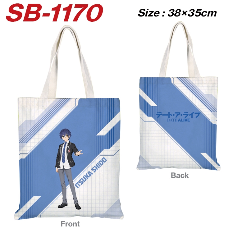 Date-A-Live Anime Canvas Tote Shoulder Bag Tote Shopping Bag 38X35CM SB-1170