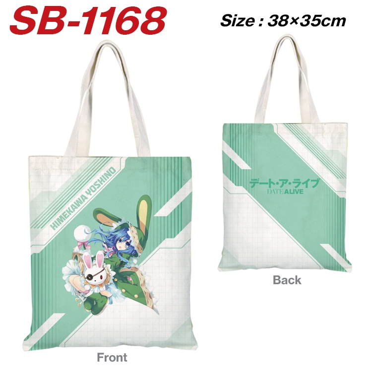 Date-A-Live Anime Canvas Tote Shoulder Bag Tote Shopping Bag 38X35CM SB-1168