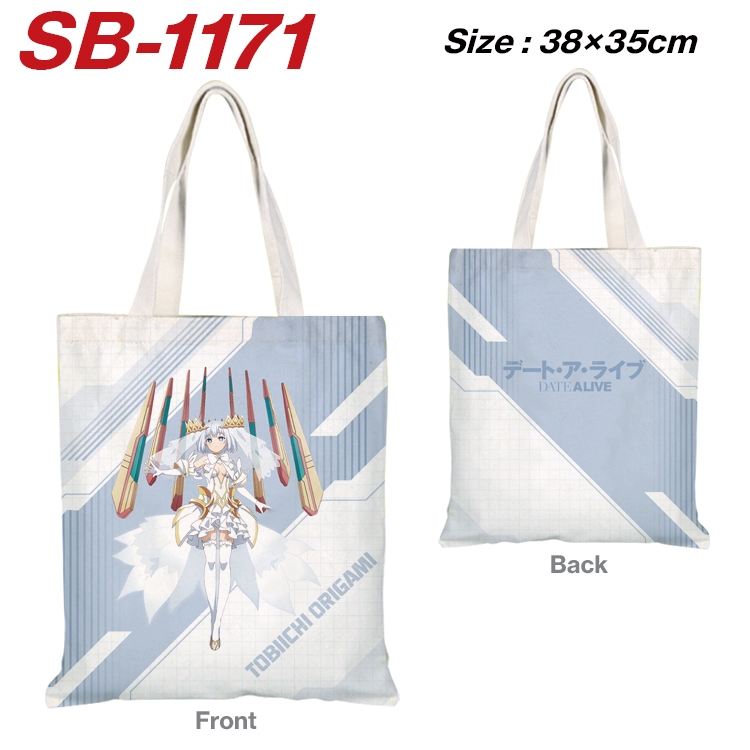 Date-A-Live Anime Canvas Tote Shoulder Bag Tote Shopping Bag 38X35CM SB-1171