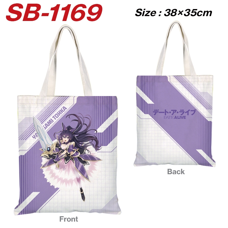 Date-A-Live Anime Canvas Tote Shoulder Bag Tote Shopping Bag 38X35CM SB-1169