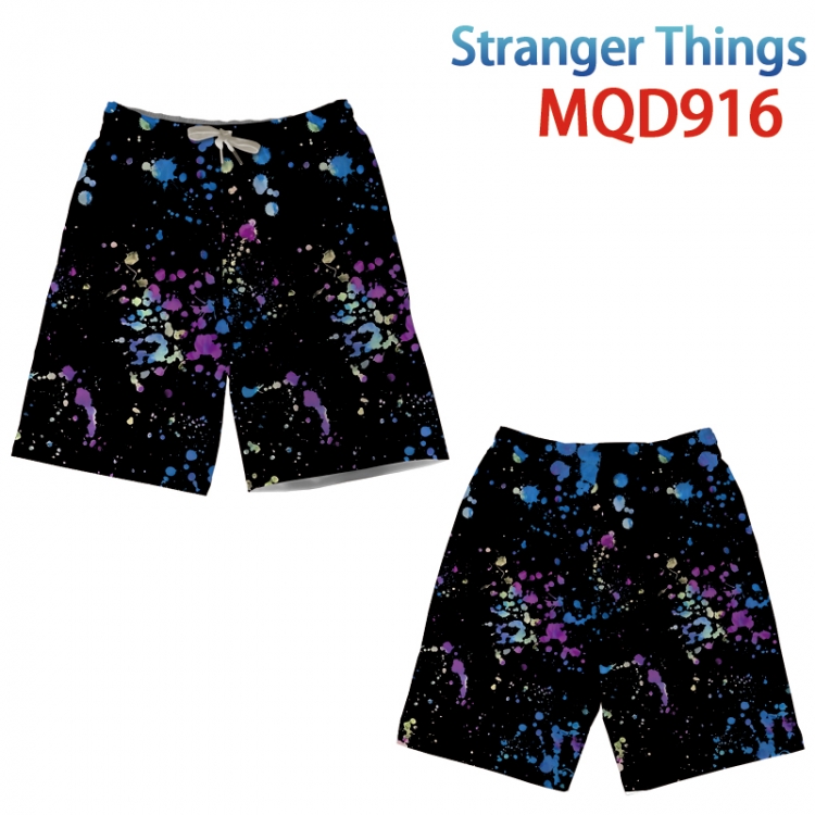 Stranger Things Anime Print Summer Swimwear Beach Pants from M to 3XL MQD-916