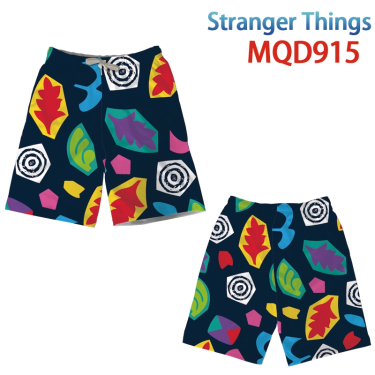 Stranger Things Anime Print Summer Swimwear Beach Pants from M to 3XL MQD-915