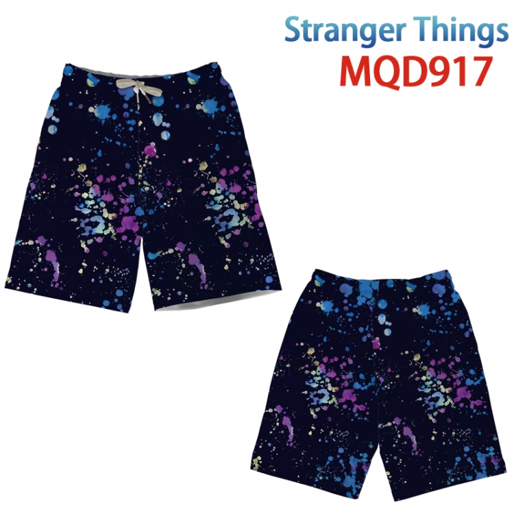 Stranger Things Anime Print Summer Swimwear Beach Pants from M to 3XL  MQD-917