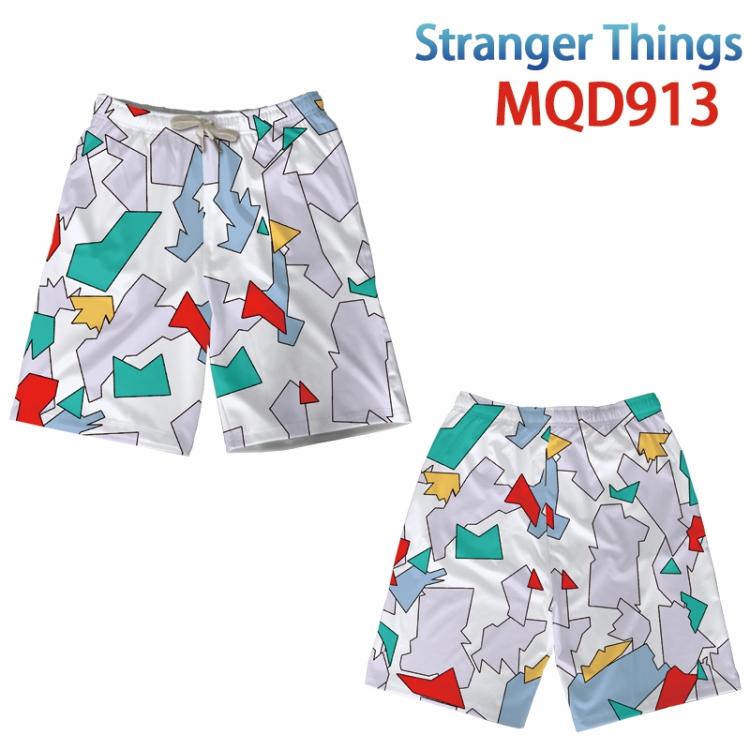 Stranger Things Anime Print Summer Swimwear Beach Pants from M to 3XL MQD-913