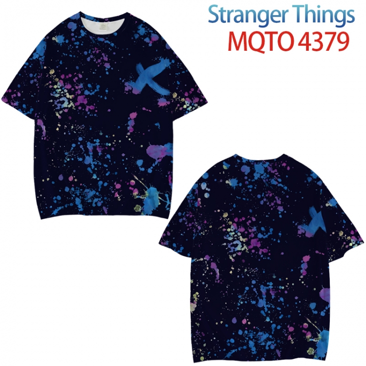 Stranger Things Full color printed short sleeve T-shirt from XXS to 4XL MQTO-4379
