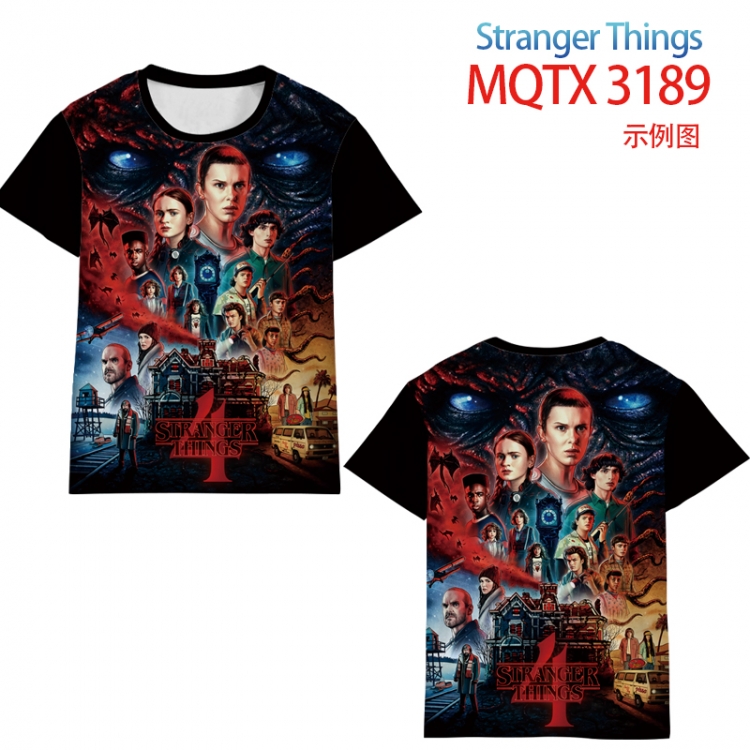 Stranger Things full color printed short-sleeved T-shirt from 2XS to 5XL MQTX 3189