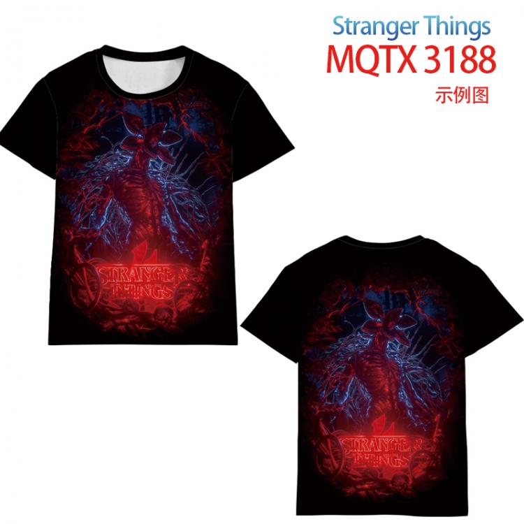 Stranger Things full color printed short-sleeved T-shirt from 2XS to 5XL MQTX 3188