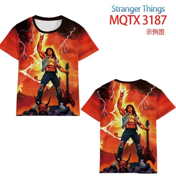 Stranger Things full color printed short-sleeved T-shirt from 2XS to 5XL MQTX 3187