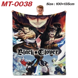 Black Clover Anime Flannel Bla...