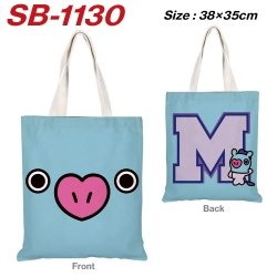 BTS Canvas Tote Shoulder Bag T...