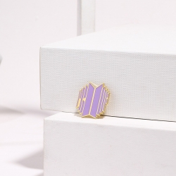 BTS purple sign Brooch Alloy B...