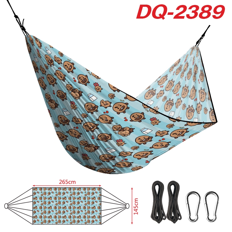 BTS Outdoor full color watermark printing hammock 265x145cm  DQ-2389