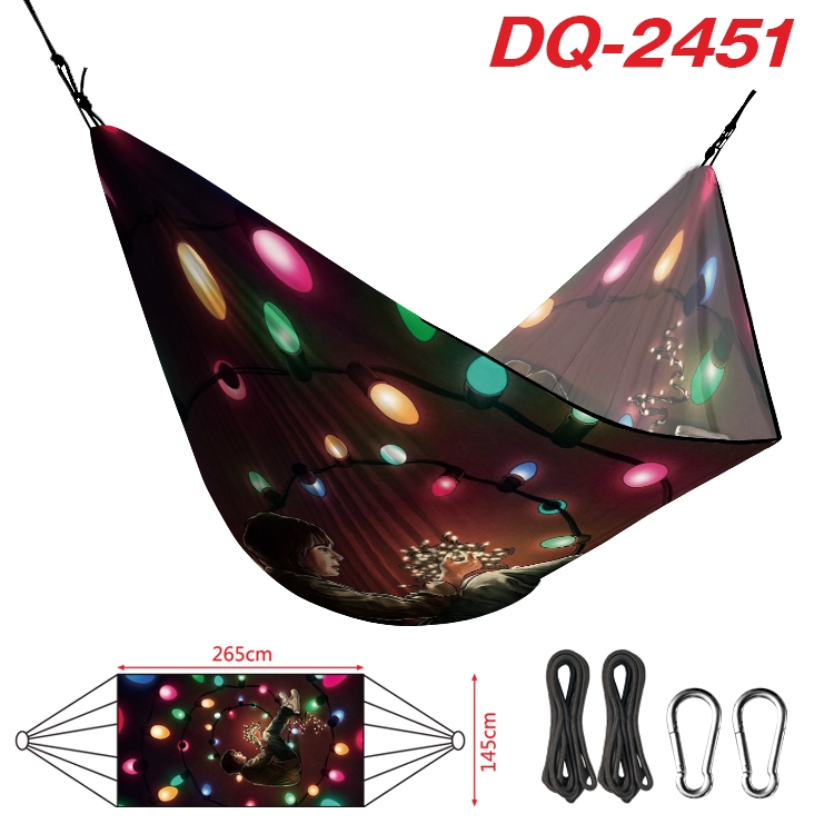 Stranger Things Outdoor full color watermark printing hammock 265x145cm DQ-2451