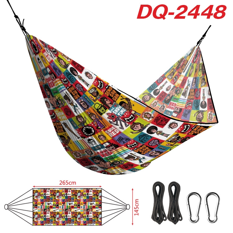 Stranger Things Outdoor full color watermark printing hammock 265x145cm  DQ-2448