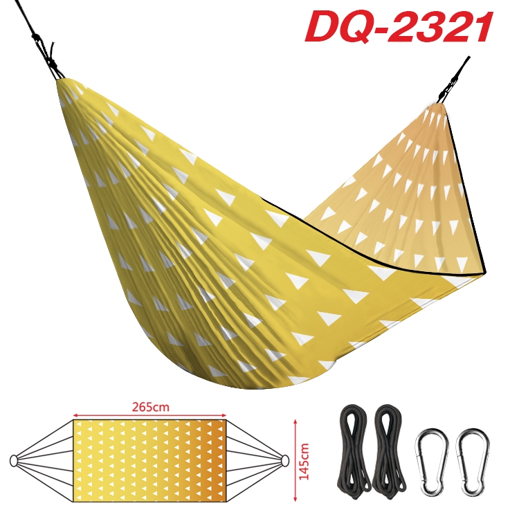 Demon Slayer Kimets Outdoor full color watermark printing hammock 265x145cm DQ-2321