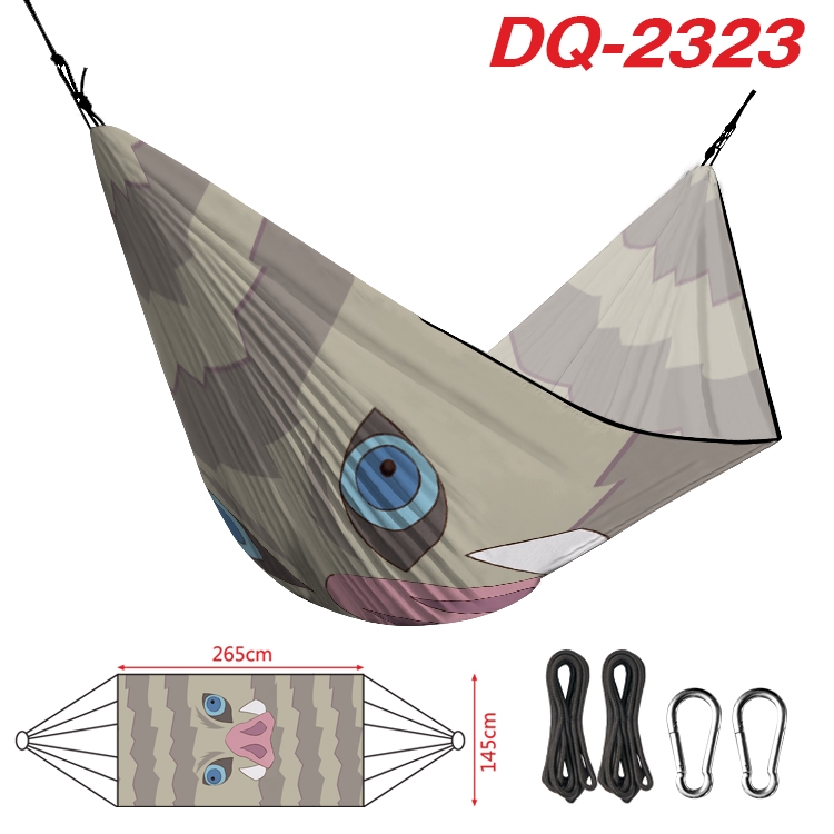 Demon Slayer Kimets Outdoor full color watermark printing hammock 265x145cm DQ-2323
