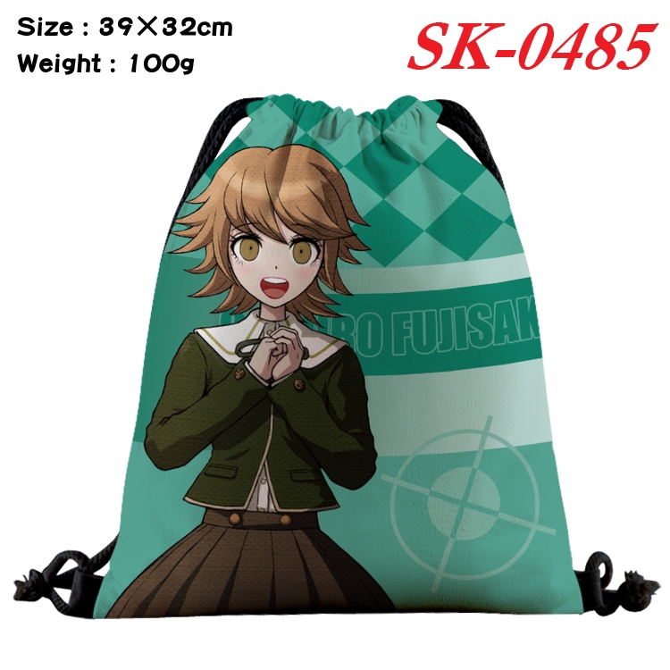 Dangan-Ronpa cartoon Waterproof Nylon Full Color Drawstring Pocket 39x32cm  SK-0485