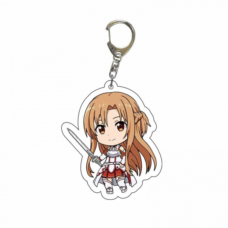 Sword Art Online Anime Acrylic Keychain Charm price for 5 pcs 8879