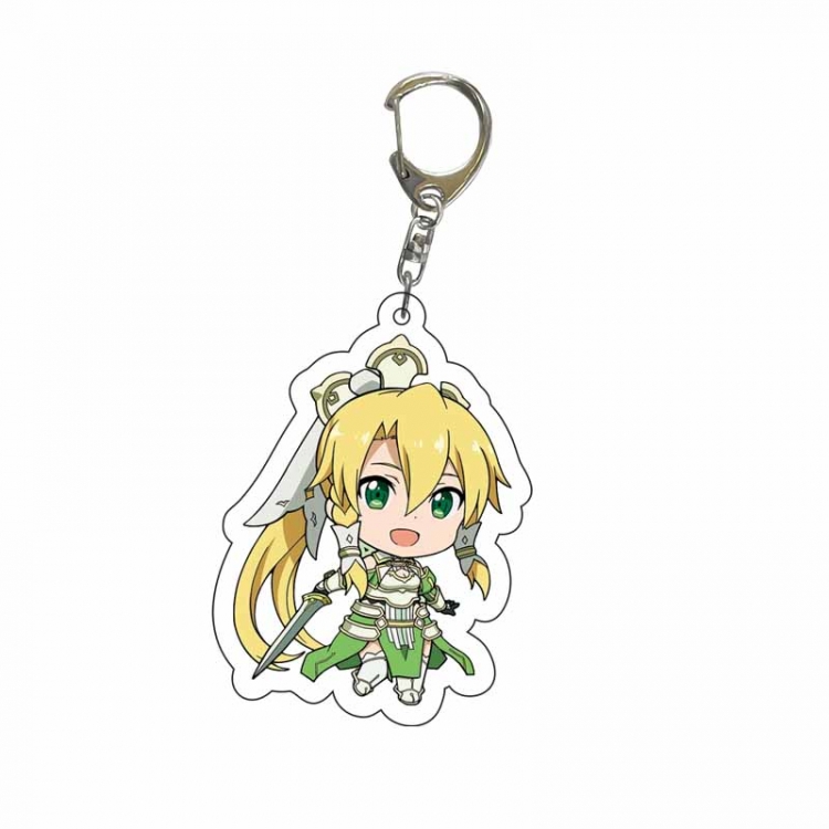Sword Art Online Anime Acrylic Keychain Charm price for 5 pcs 8884