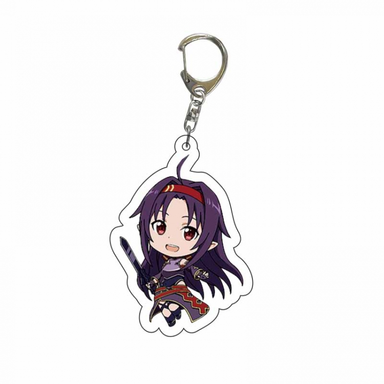 Sword Art Online Anime Acrylic Keychain Charm price for 5 pcs 8893