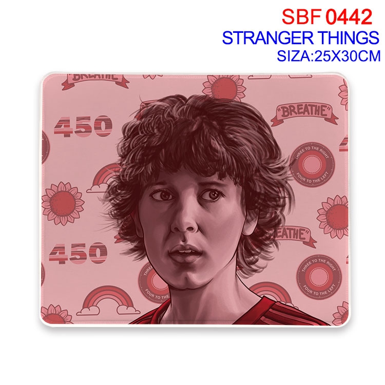 Stranger Things Anime peripheral edge lock mouse pad 25X30cm SBF-442