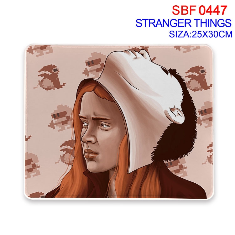 Stranger Things Anime peripheral edge lock mouse pad 25X30cm  SBF-447