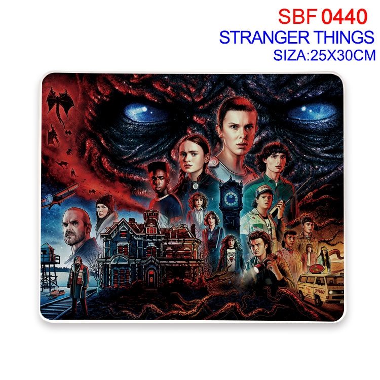 Stranger Things Anime peripheral edge lock mouse pad 25X30cm SBF-440