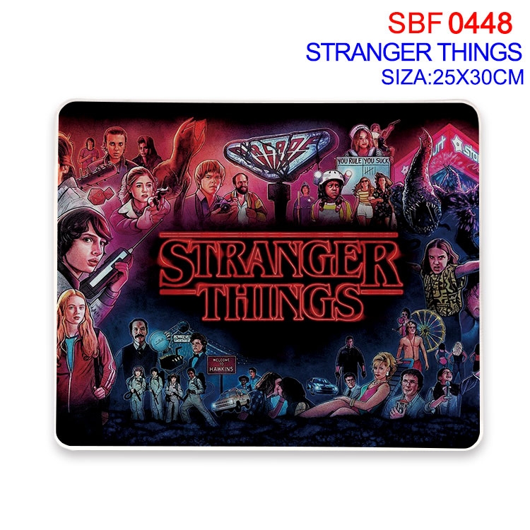 Stranger Things Anime peripheral edge lock mouse pad 25X30cm SBF-448
