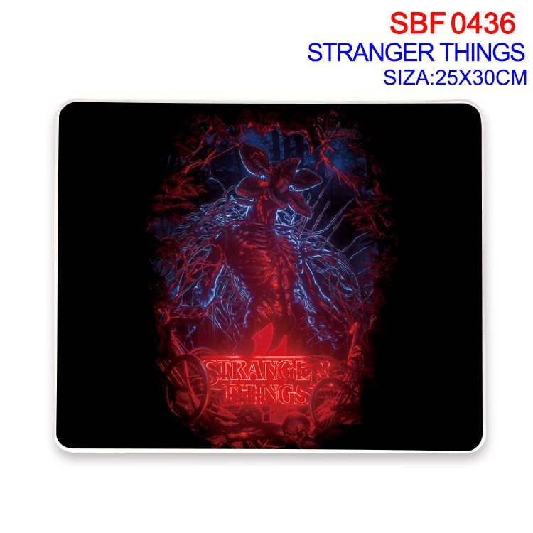 Stranger Things Anime peripheral edge lock mouse pad 25X30cm SBF-436