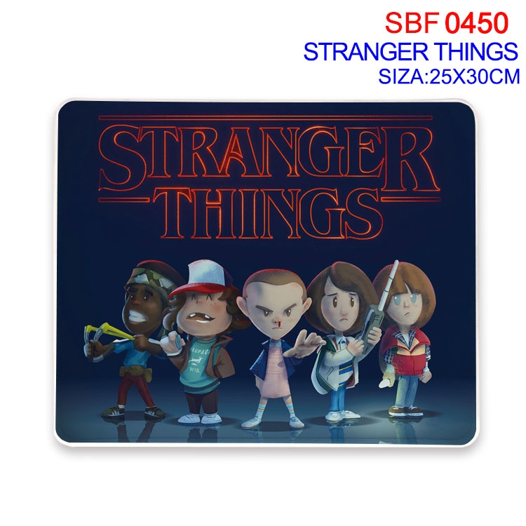 Stranger Things Anime peripheral edge lock mouse pad 25X30cm SBF-450