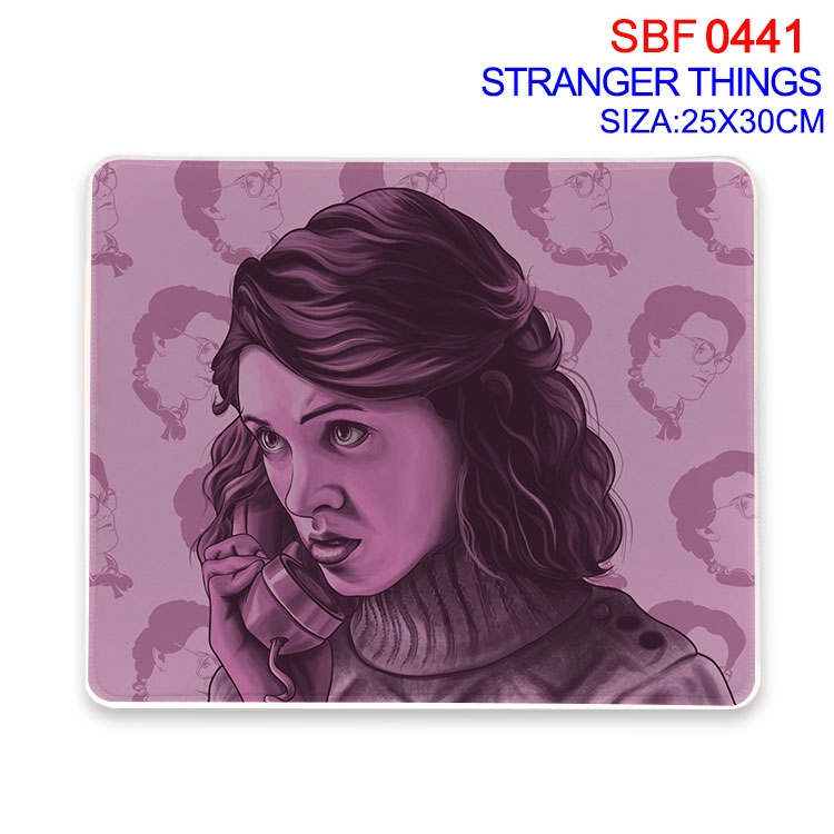 Stranger Things Anime peripheral edge lock mouse pad 25X30cm SBF-441
