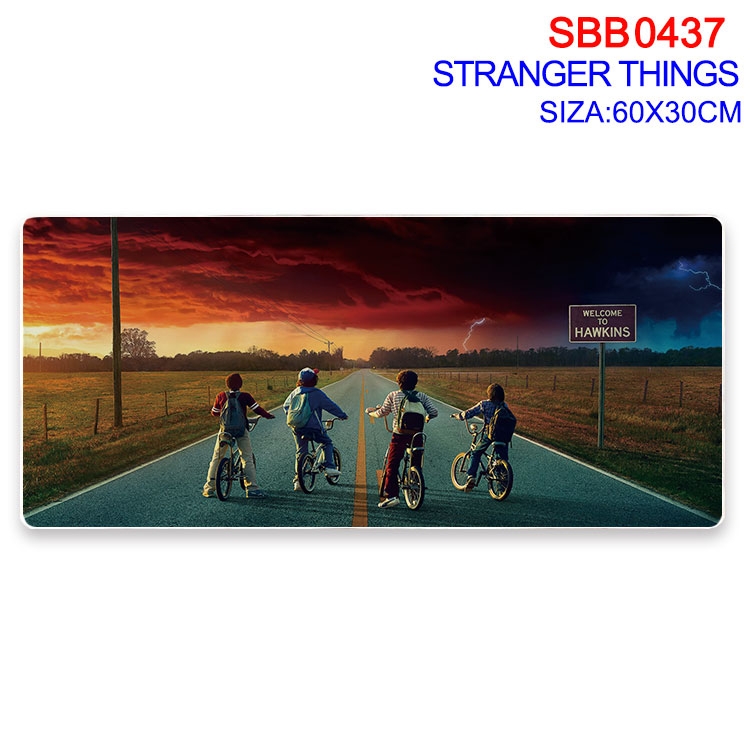 Stranger Things Anime peripheral edge lock mouse pad 60X30cm  SBB-437