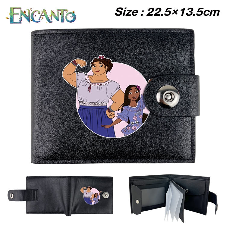 full house of magic Anime Leather Magnetic Buckle Two-fold Card Holder Wallet 22.5X13.5CM