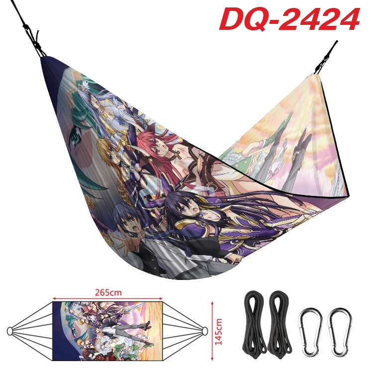 Date-A-Live Outdoor full color watermark printing hammock 265x145cm  DQ-2424