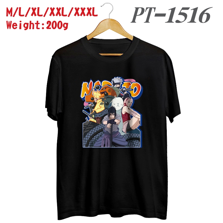 Naruto Anime Cotton Color Book Print Short Sleeve T-Shirt from M to 3XL PT1516