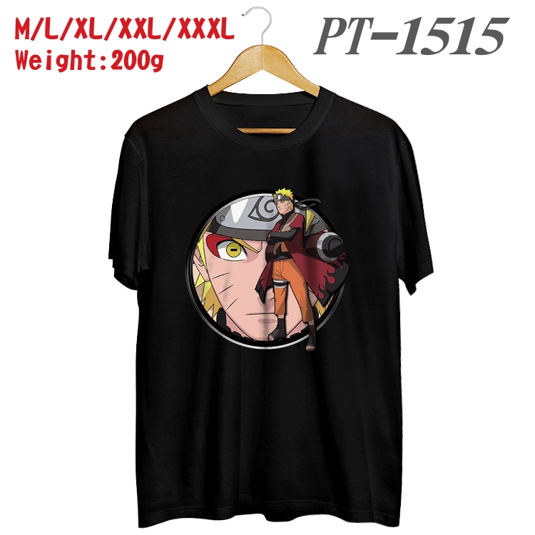 Naruto Anime Cotton Color Book Print Short Sleeve T-Shirt from M to 3XL PT1515