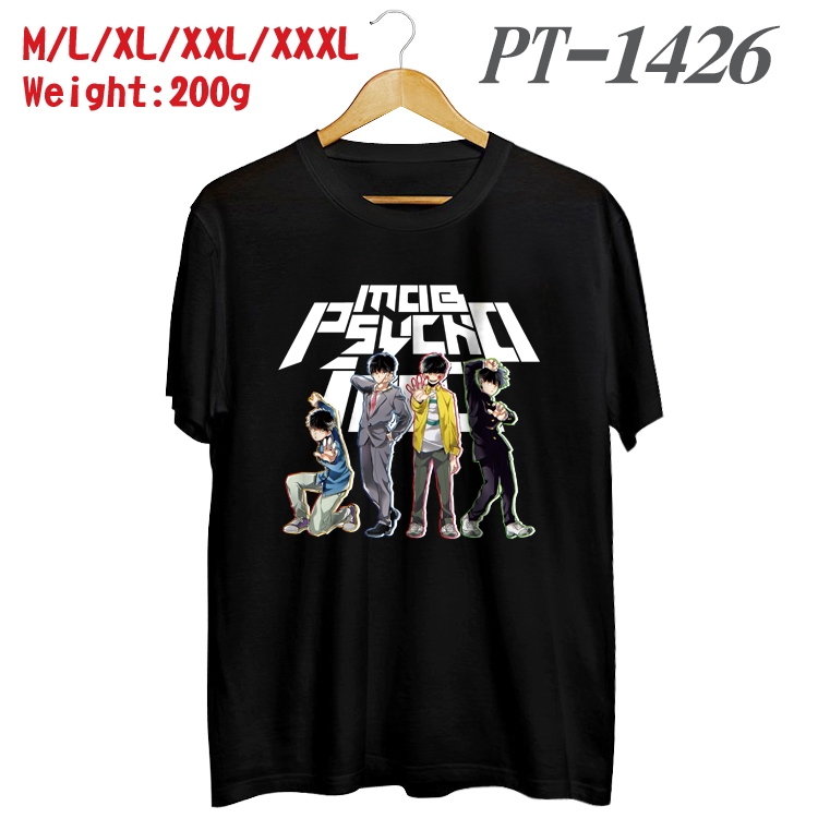 Mob Psycho 100 Anime Cotton Color Book Print Short Sleeve T-Shirt from M to 3XL PT1426
