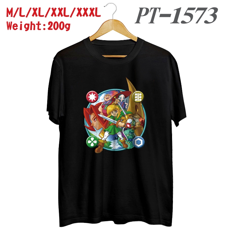 The Legend of Zelda Anime Cotton Color Book Print Short Sleeve T-Shirt from M to 3XL PT1573