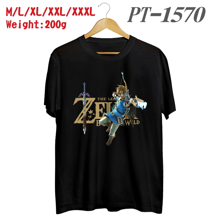 The Legend of Zelda Anime Cotton Color Book Print Short Sleeve T-Shirt from M to 3XL PT1570