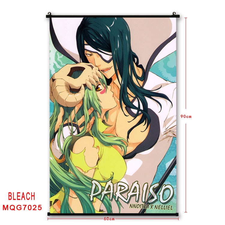 Bleach Anime black Plastic rod Cloth painting Wall Scroll 60X90CM  MQG-7025