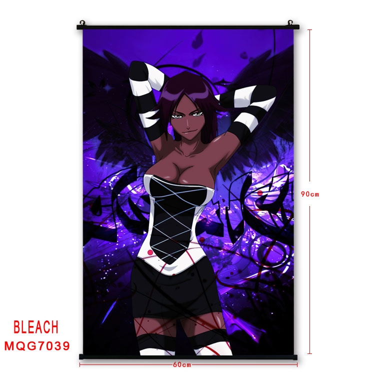 Bleach Anime black Plastic rod Cloth painting Wall Scroll 60X90CM  MQG-7039