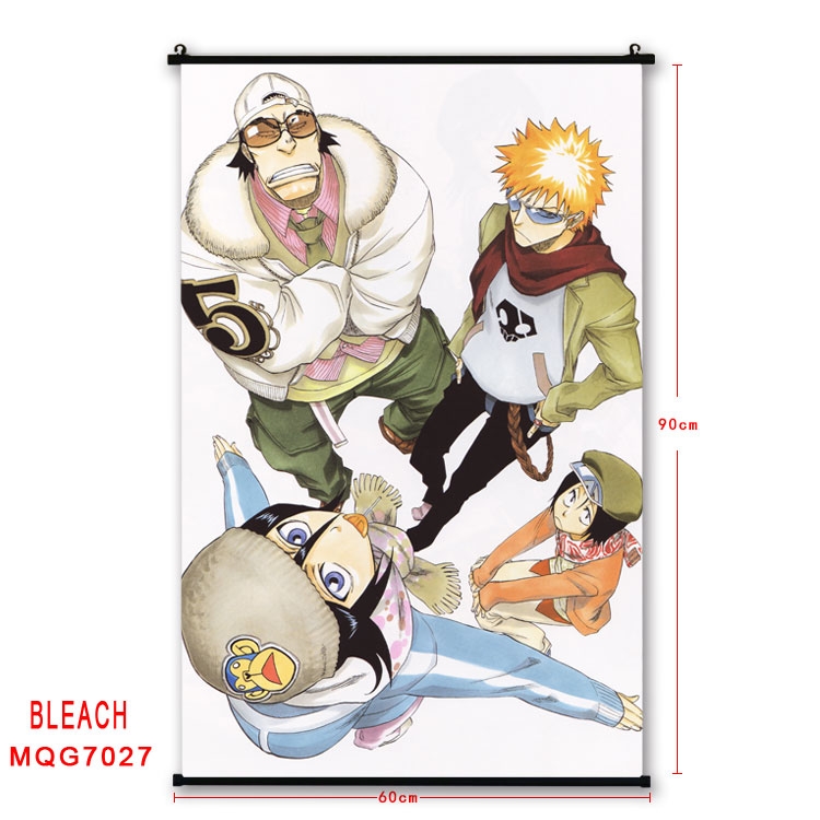 Bleach Anime black Plastic rod Cloth painting Wall Scroll 60X90CM  MQG-7027