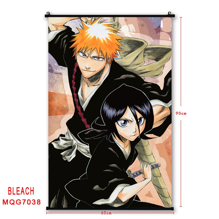 Bleach Anime black Plastic rod Cloth painting Wall Scroll 60X90CM  MQG-7038