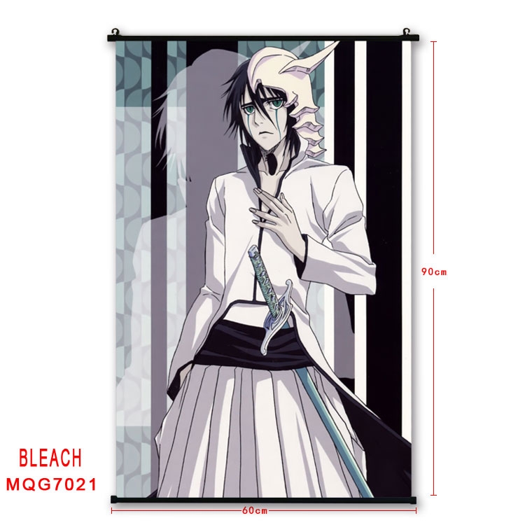 Bleach Anime black Plastic rod Cloth painting Wall Scroll 60X90CM  MQG-7021
