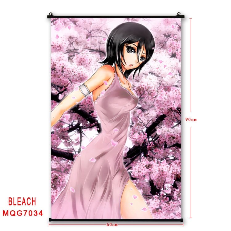 Bleach Anime black Plastic rod Cloth painting Wall Scroll 60X90CM MQG-7034